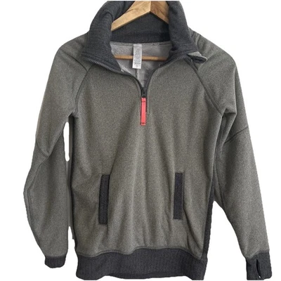 Ivivva Lululemen Pullover Teen 14 Large Gray 1/4 Zip Lined CabinCore Kidscore - Image 1 of 4