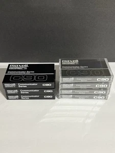 7 cintas de casete profesionales Maxwell C90 serie Communicator nuevas selladas - Imagen 1 de 3