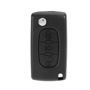 Key Fob Case 3Button Car Remote Flip Key Fob Case Cover Shell - Picture 1 of 7
