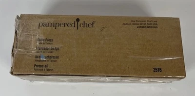 Prensa de ajo PAMPERED CHEF 2576 sin herramienta de limpieza aluminio Foto 1 de 4