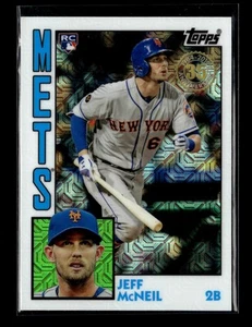 Topps Silver Pack 1984 Topps Baseball Chrome #T84-33 Jeff McNeil RC Mets 2019 - Imagen 1 de 2