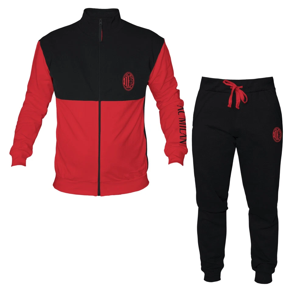 Tuta Homewear Bambino MILAN Prodotto Ufficiale Cotone Felpato - 2 Modelli - Immagine 1 di 1