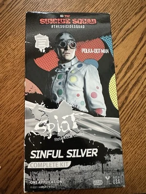 Limited Edition Suicide Squad Polka-Dot Man Splat Sinful Silver Hair Dye Kit New - Image 1 of 4