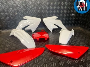 Honda CRF 70 2004 - 2015 Neu Rot Weiß Komplett Plastik Kit CR6951 - Bild 1 von 2