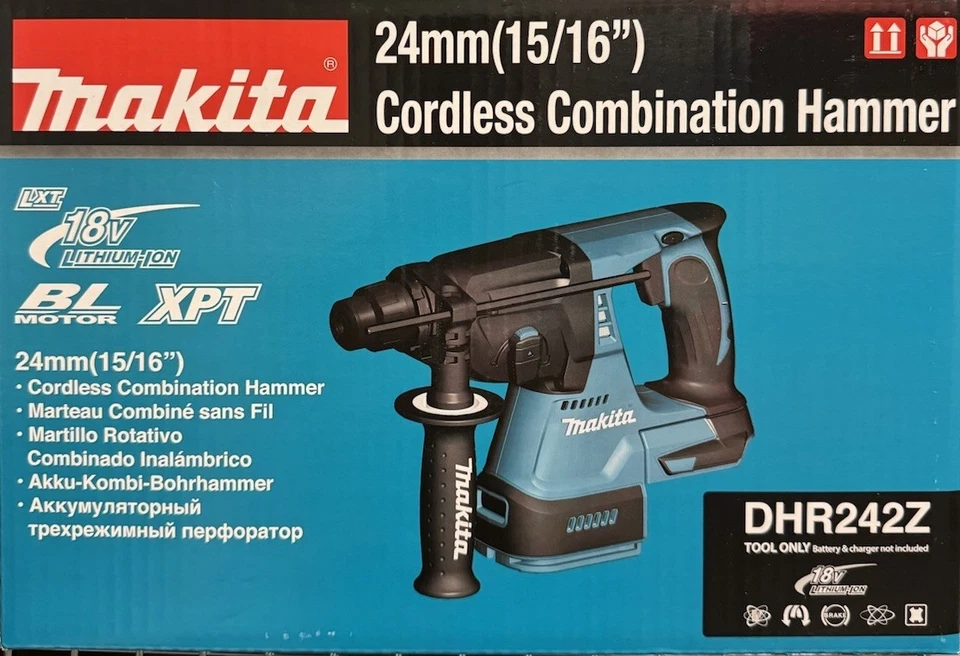 Makita DHR242Z 18V SDS Plus Brushless Rotary Hammer Drill, AU Stock. - image 1 of 1