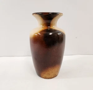Scheurich 202-24 Vase West Germany Brown Tan Glaze 9.5" Keramik Vtg - Picture 1 of 11