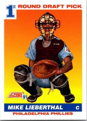 1991 Score #683 Mike Lieberthal - Image 1 of 2