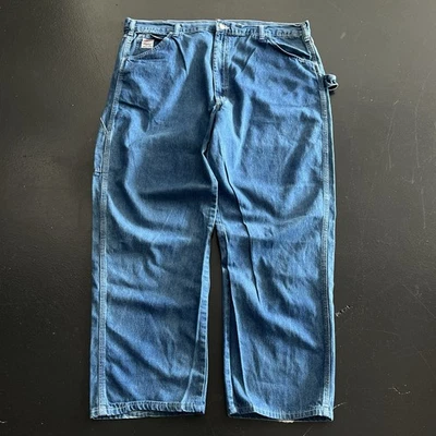 VTG Pointer Brand Blue Jeans Denim Carpenter Pants Size 42x30 LC KING USA Made - Image 1 of 4