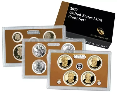 2012-S U.S. Clad Proof Set: Complete 14-Coin Set, with Box and COA - Image 1 of 2