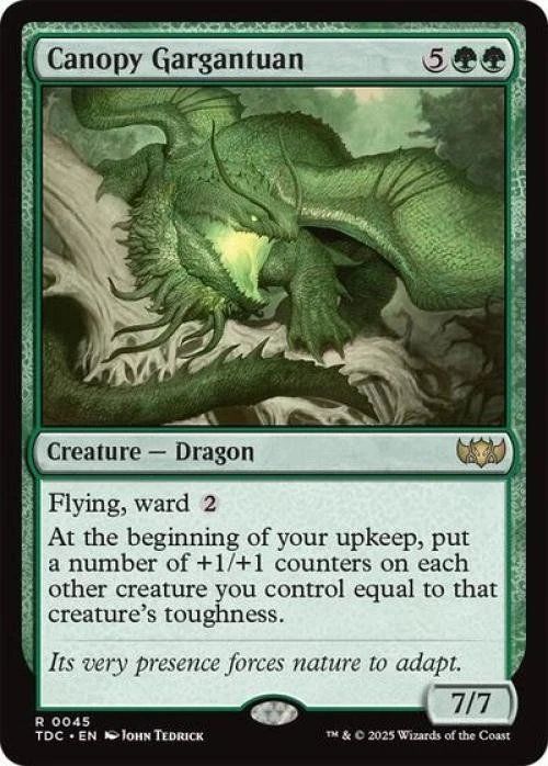 ~ Canopy Gargantuan ~ NM ~ Commander: Tarkir: Dragonstorm ~ MTG ~ - Image 1 of 1