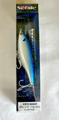 Sebile Stick Shadd 90 ft SC flotante 3/8 oz - 3,5" - Ganchos para el propietario - Pez rojo lubina Foto 1 de 4