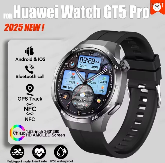 Huawei Watch GT5 Pro 2025 Smartwatch Uomo AMOLED GPS NFC Chiamate - Bild 1 von 4