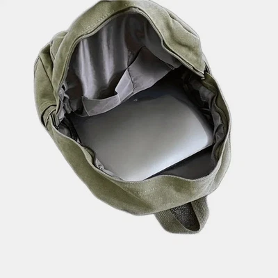 Vintage japanischer Canvas Rucksack Unisex Großkapazität Taschen Laptoptasche - Bild 1 von 4