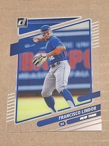 2021 FRANCISCO LINDOR CLEARLY DONRUSS BASEBALL CARD #4 NEW YORK METS CLEVELAND  - Picture 1 of 2