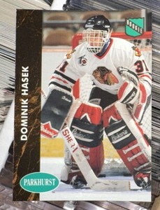 Dominik Hasek 1992-93 Parkhurst Rookie Card #263 CHICAGO BLACK HAWKS HOF RC EXNM