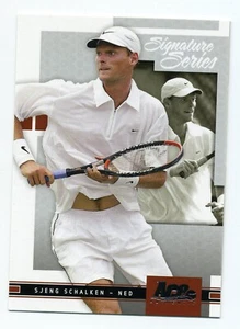 2005 Ace Signature Series - Sjeng Schalken Single Tennis Card #83 - Picture 1 of 1