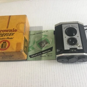 vintage brownie reflex camera Synchro Model No173 - NY Box And Papers. - Picture 1 of 11