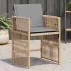 Garden Chairs With Cushions 4 Pcs Mix Beige Poly Rattan M9q8