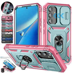 For Samsung Galaxy A14 A54 A52 A53 A12 A13 Shockproof Card Ring Stand Case Cover - Picture 1 of 105