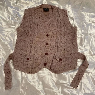 Suéter de Colección Años 70 Bronson Of California Niño Cárdigan Corbata Chaleco Talla L Foto 1 de 4