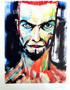 David Bowie Lithographie COA Originale Signée Numérotée Limitée 275 Ex - Zdjęcie 1 z 10