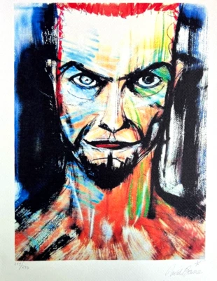 David Bowie Lithograph COA Original Signed op Numbered A Hand Limited 275 - Bild 1 von 4