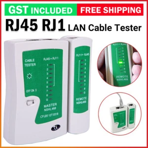 Network Cable Tester RJ45 RJ11 RJ12 CAT5/6 UTP LAN Cable Tester Detector Remote - Picture 1 of 9