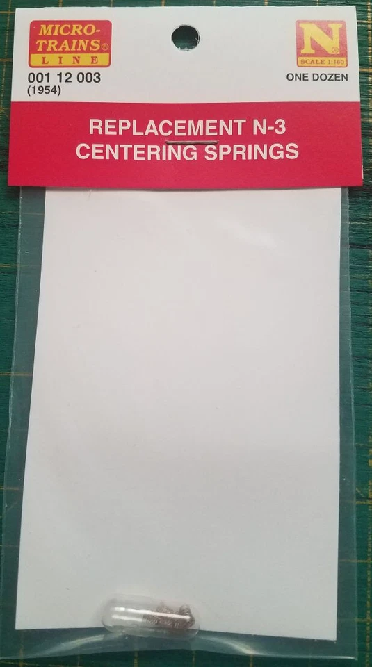 N Scale MICRO TRAINS 001 12 003  Replacement N-3 Centering Springs  1954 - Image 1 of 1