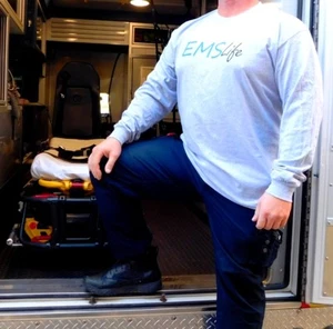 NEW GILDEN "EMS LIFE" LONG SLEEVED T SHIRT-GREY-L,XL,M S - Picture 1 of 6