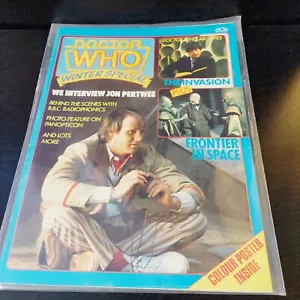 DOCTOR WHO Magazine WINTER SPECIAL PERTWEE INTERVIEW Marvel Comics UK VF 1980's - Picture 1 of 2