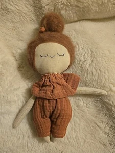 Anthropologie Lele Lerele Girl Rag Doll with Bun Gaitex International Fast Ship - Picture 1 of 6