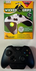 Original Xbox One Controller - Schwarz Wireless Model 1708 Stereo Adapter & Griffe - Bild 1 von 2