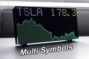 Krypto Aktie Bitcoin LED Ticker Display Schild - Bild 1 von 13