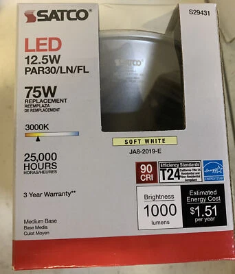 NEW Satco LED 12.5W 75W Pack Of 6 S29431 - Image 1 of 4