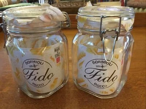Fido Bormioli Rocco 1L Schaukelplatte Klarglas Einmachglas mit Deckel NEU 2er Set Italien - Bild 1 von 3