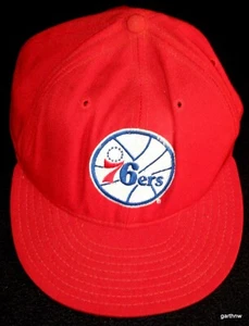 PHILADELPHIA 76ers RARE ca 1979 VINTAGE TEAM LOGO 59FIFTY WOOL CAP w/TRADEMARK - Bild 1 von 3