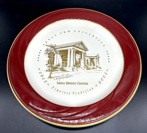 Plato de cena Texas A&M University Sbisa Mess Hall 1912-2001 #190/192 usado en excelente estado - Imagen 1 de 8