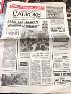 JOURNAL L'AURORE 27/28 JANVIER 1979 PUBLICITE PLEINE PAGE CHANTAL GOYA - Picture 1 of 2