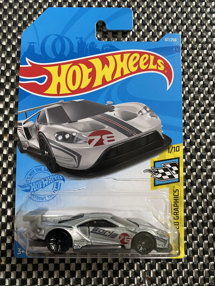 Hot Wheels 2016 Ford GT Race HW Speed Graphics 1/10 - 67/250 - Long Card - Image 1 of 2