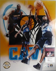 SIGNIERTES CAVALIERS CAVS SHAWN KEMP HANDSIGNIERTES 16X20 FOTO ZERTIFIZIERT JSA # AI40580 - Bild 1 von 4