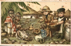 A. BERTIGLIA - COLONIE A.O.I. PROPAGANDA - #196 - VEDI RETRO e MARGINE RIFILATO! - Bild 1 von 2