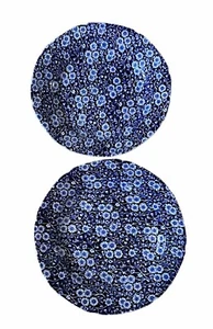SET OF 2 ROYAL CROWNFORD CALICO CHINTZ MADE IN ENGLAND DINNER PLATES 10 1/4" - Picture 1 of 8