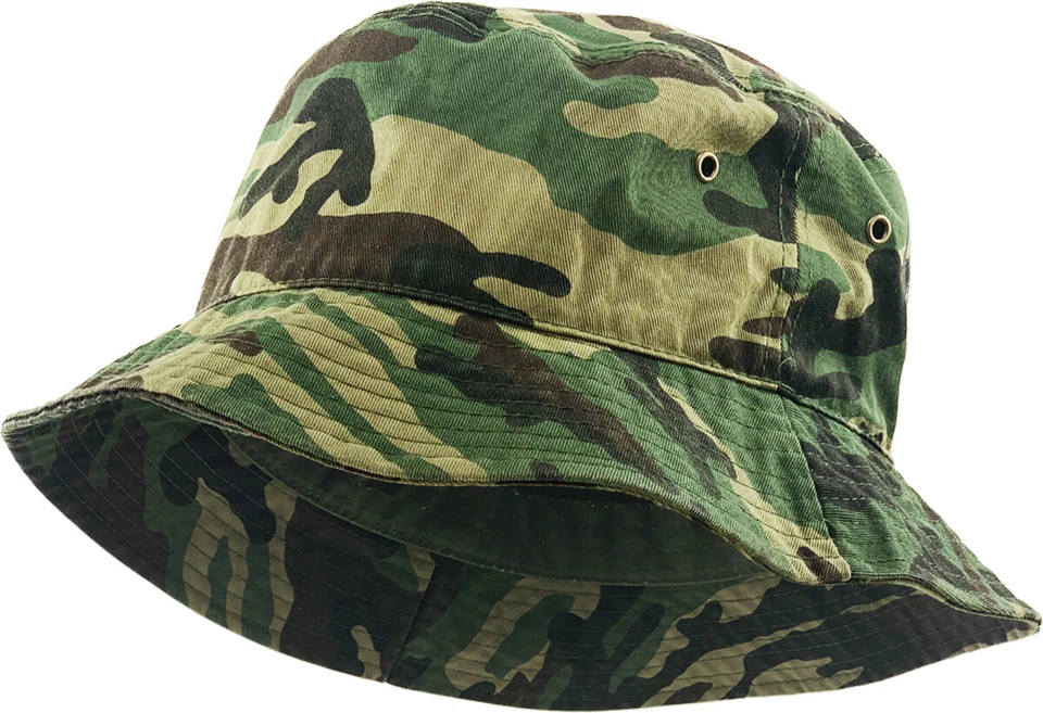 Bucket Hat Boonie Basic Hunting Fishing Outdoor Summer Cap Unisex Cotton Polyest - Image 1 of 1