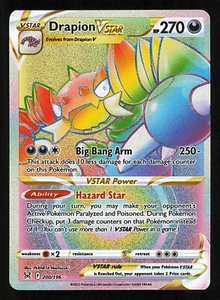 Drapion VStar 200/196 Schwert und Schild Verlorener Ursprung Rainbow Secret Rare Near Mint - Bild 1 von 2