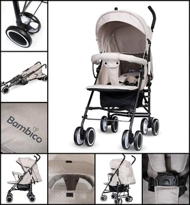 Foldable Baby Stroller Pram Lightweight Compact Travel Buggy With Shopping Baske - Picture 1 of 10