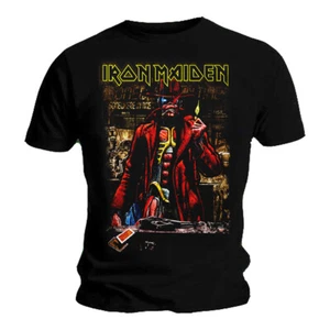 Official Iron Maiden T Shirt Somewhere In Time Stranger Sepia Classic Rock Metal - Picture 1 of 5