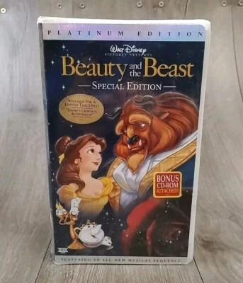 VHS BEAUTY AND THE BEAST 1992 DISNEY BLACK DIAMOND FACTORY SEALED  - Image 1 of 4