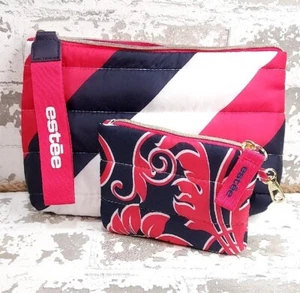 Estee Lauder Puffy Cosmetic Bag Set Striped  - Picture 1 of 14