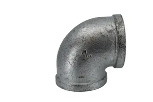 Verzinkter Tempergussbogen 90 Grad Rohrverschraubung 50 mm (2") - Bild 1 von 4