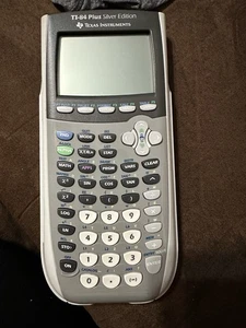 Texas Instruments TI-84 Plus Silver Edition Graphing Calculator Silver Tested - Picture 1 of 11